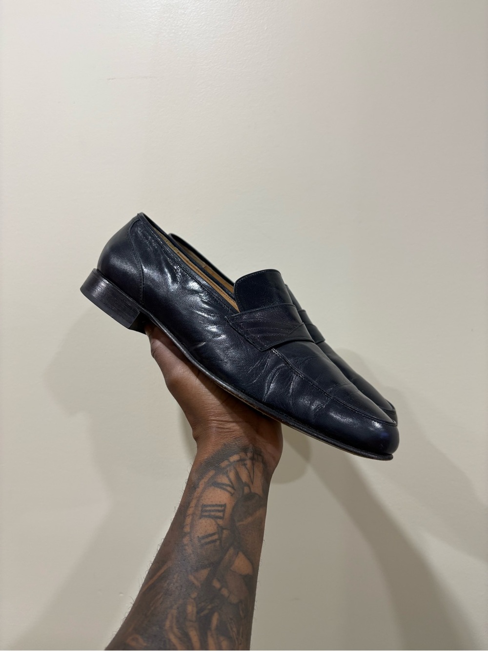 Vintage Leather Penny Loafers